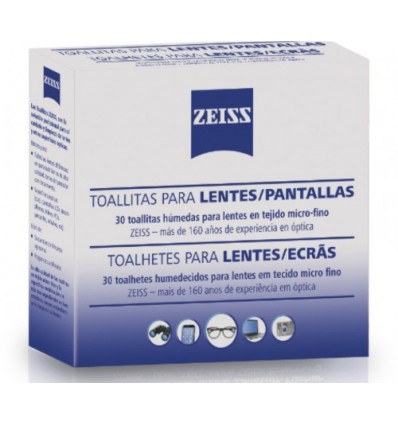 Toalhetes para Lentes/Ecrãs [caixa 30]